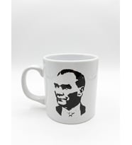 Mustafa Kemal Atatürk Temalı Tasarım Kupa Bardak