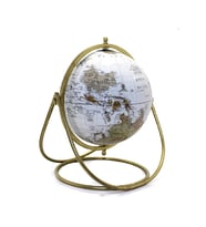 Yerküre Biblo Metal Standlı, 30X27 - Beyaz (Beyaz)