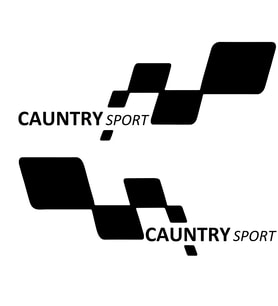 CAUNTRY sport Etiket Yapıştırma 30cmx11cm MMD175
