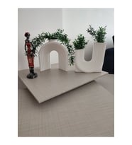 2 Lı Dekoratif U Vazo Büyük Boy ( 20 Cm ) Obje - Biblo