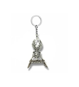 Metallica Kanatlı İskelet Gümüş Renk Unisex Metal Anahtarlık – Rock ve Metal Aksesuar