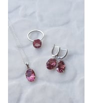 Sultanit Taşlı Gümüş Set