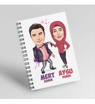 Sen Hayatımın Anlamısın Sevgilim Karikatürlü Defter