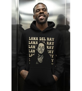 Lana Del Ray Baskılı Unisex Oversize Şarkıcı Hoodie