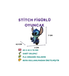 Stitch Figür - 3D Karakter ve Film Temalı Oyuncak