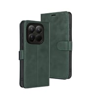Xiaomi Mi 15t Trend S Plus Kapaklı Kılıf - Yeşil
