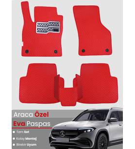 Mercedes Benz EQB (2021-2025) Uyumlu EVA Paspas Tam Set–Araca Özel Tasarım,Su Geçirmez,Kolay Montaj