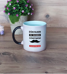 Erkek Öğretmene Hediye Kupa Bardak Sihirli Fotoğraflı Öğretmenler Günü Hediyesi