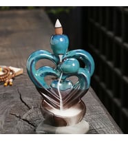 Kalpli Sevgililer Tasarımlı Geri Akışlı Tütsülük 16*12*cm - Tütsü Hediyeli
