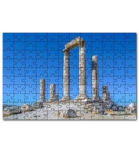 Cakapuzzle Herkül Tapınağı Kalıntıları Sütunlar Puzzle Yapboz MDF (Ahşap) (120 Parça)