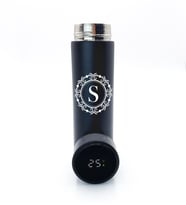 Kişiye Özel Siyah 500 ML Dereceli Termos