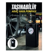 Mey İthalat® Otomobil Bisiklet ve Motosiklet İçin Taşınabilir Lastik Hava Pompası