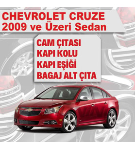 Chevrolet Cruze SEDAN Avantajlı Krom Set 4 Ürün 2009 Üzeri P. Çelik