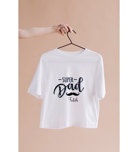 Süper Baba (Super Dad) Tasarımlı Tişört Kişiye Özel ( Unisex - Büyük - Çocuk )