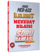 2026 MEB AGS Mevzuat Bilgisi İlelebet Soru Bankası Çözümlü Yönerge Yayınları