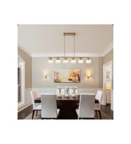 6’LI ALTILI E27 MASAÜSTÜ SARKIT AVİZE MAT ALTIN GOLD KAPLAMA GÖVDE KRİSTAL TAŞLI MODERN SALON AVİVESİ