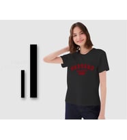 BK Gift Harvard Tasarımlı Kadın Siyah T-shirt, Arkadaşa Hediye, Doğum Günü Hediyesi, Trend Tişört, Sevgili Hediyesi-2