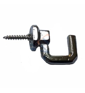 Vidalı Kanca, Askı Büyük - 15x23mm, Nikel - 1 Adet