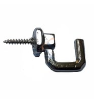 Vidalı Kanca, Askı Büyük - 15x23mm, Nikel - 1 Adet