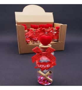 Love Kalpli Dilek Şişesi