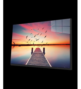 Günbatımı Deniz 4mm Dayanıklı Cam Tablo Temperli Cam