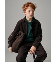 LCW Kids Kahverengi Erkek Çocuk Kadife Gömlek