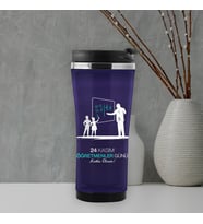 Öğretmenler Günü Temalı Atatürk Termos Mug (Beyaz)