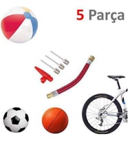 5 Parça Uç Seti Top Şişirme Bisiklet Şişirme Yedek Uçlu Bisiklet Şişirme Top Şişirme Uçları