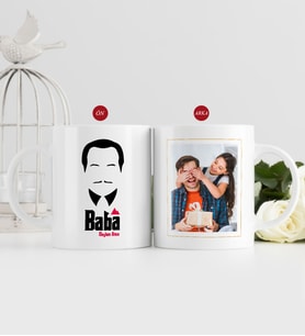 BK Gift Kişiye Özel Babalar Günü Hediyesi Fotoğraflı Kupa Bardak-11 (Beyaz)