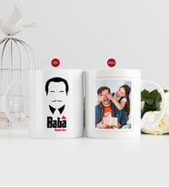 BK Gift Kişiye Özel Babalar Günü Hediyesi Fotoğraflı Kupa Bardak-11 (Beyaz)