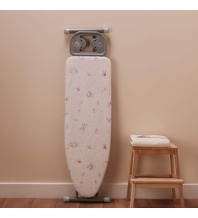 Çıtır Çiçek Keçeli Ütü Masası Kılıfı 60x140 cm Beyaz