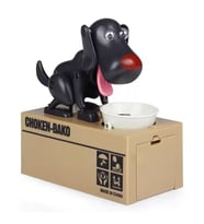 SN-14320 Sensörlü Para Yiyen Köpek Model Bozuk Para Kumbarası