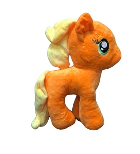 Unicorn Pony Peluş Oyuncak 35 cm (Turuncu)