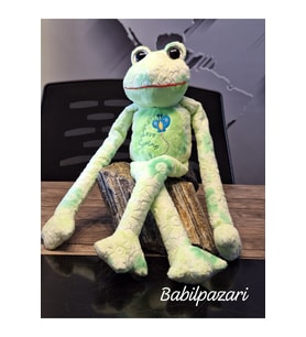 CAM GÖZ ELLERİ YAPIŞKAN KURBAĞA 45cM (Çok Renkli)