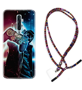 Oppo Reno 2Z 4 Lite 4 Pro 5 6 7 A31 Kılıf Boyun Asklı Rasta Silikon Play Me 1757