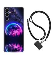 Tecno Pova Neo 2 Kılıf Silikon Boyun Askılı İpli Desenli Silikon Star Planet 1652