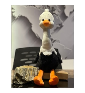 Büyük Siyah Deve Kuşu Peluş 60cM (Çok Renkli)