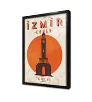 İzmir Çerçeveli Cam Tablo