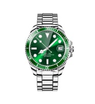 V0525 316L Paslanmaz Çelik, Döner Bezel, Bt Call, Spor Sağlık, IP68 Profesyonel Akıllı Saat (Koyu Yeşill)