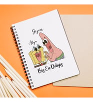 Sünger Bob & Petrick Tasarımlı Defter Kişiye Özel
