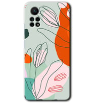 Redmi Note 12 Pro 4G Kılıf HD Desen Baskılı Kılıf - Vektör Çiçekler