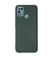 İnfinix Hot 10 Play Kılıf Nano İçi Kadife Silikon - Koyu Yeşil
