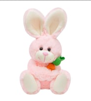 Sevimli Tavşan Peluş 15 cm (Pembe)