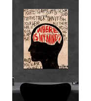 Where Is My Mind Ahşap Poster (27x18)