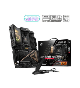 MSI MB MEG X870E ACE MAX AM5 DDR5 8400MHZ(OC)USB 40Gbps 5x M.2 HDMI 2x Type-C DP 10G LAN 5G LAN WIFI 7 RGB ATX