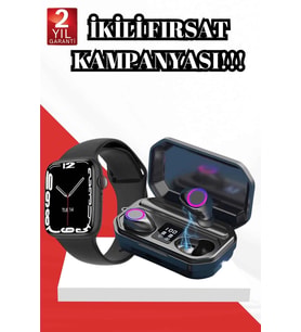 2025 Model Akıllı Saat Bluetooth Kulaklık 5.0 Bluetooth Bağlantılı Dokunmatik Ekran