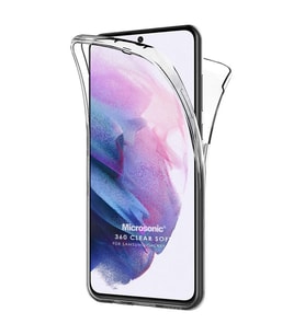Microsonic Samsung Galaxy S21 Kılıf 6 Tarafı Tam Full Koruma 360 Clear Soft Şeffaf