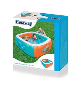 Bestway şişme Çocuk Havuzu Renkli Şeffaf Pencereli