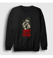 Presmono Unisex Siyah Girl Bring Me The Horizon Sweatshirt 20883tt