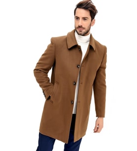 PLT8364 DEWBERRY ERKEK PALTO-CAMEL